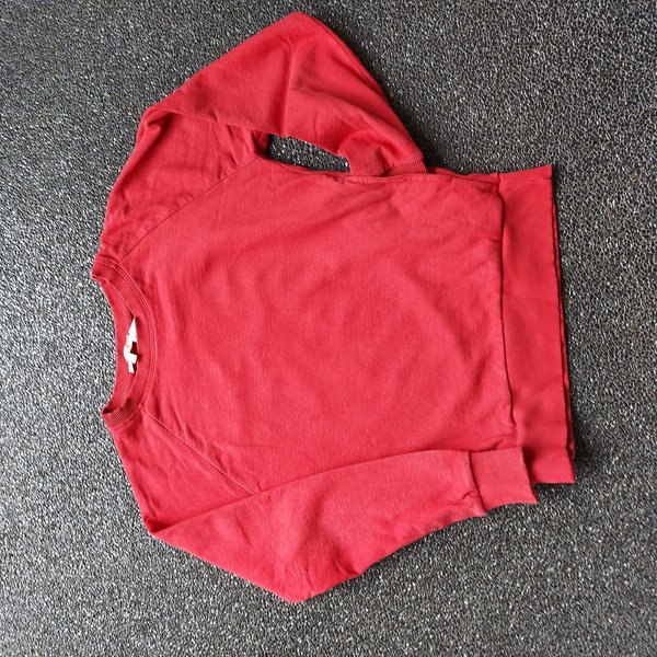 Shirt Nikkie maat 34 xs rood met rugprint